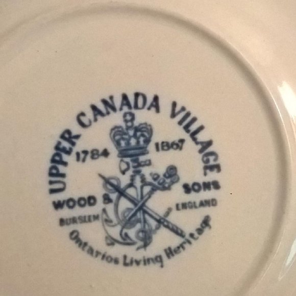 Vintage Upper Canada Village - Small Butter Pat Plate / Tea Bag Plate - Souvenir - Picture 7 of 11